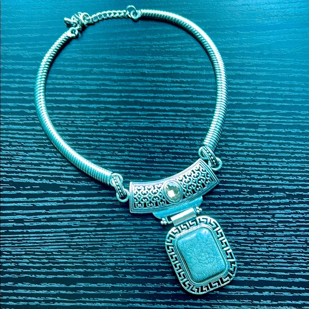 2/$12 Elegant Necklace with Intricate Pendant